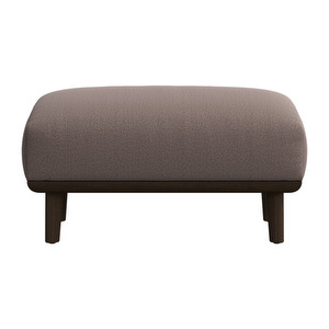 Aarhus Pouf, Copenhagen Fabric 3311 Brown / Dark Oak, 83 x 64 cm