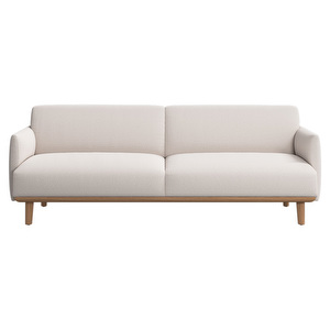 Aarhus Sofa, Copenhagen Fabric 3310 White / Oak, W 210 cm