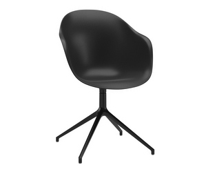 Adelaide-tuoli, musta, käsinojat