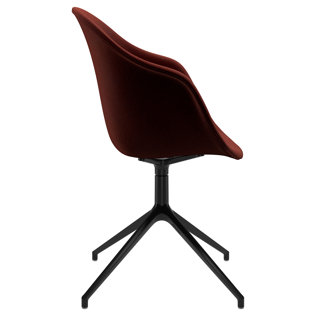 BoConcept Adelaide Chair, Velvet Fabric 3133 Red / Black