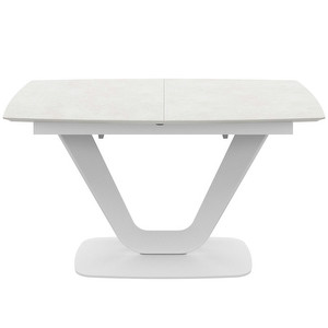 Alicante Extendable Dining Table, Grey/White, 99 x 140/190 cm