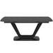 Alicante Extendable Dining Table, Dark Stone Ceramics, 99 x 183/263 cm