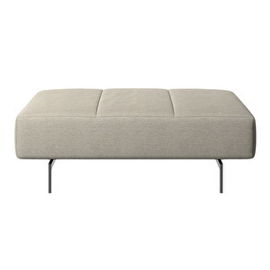Amsterdam Footstool, Lazio Fabric 3091 Beige