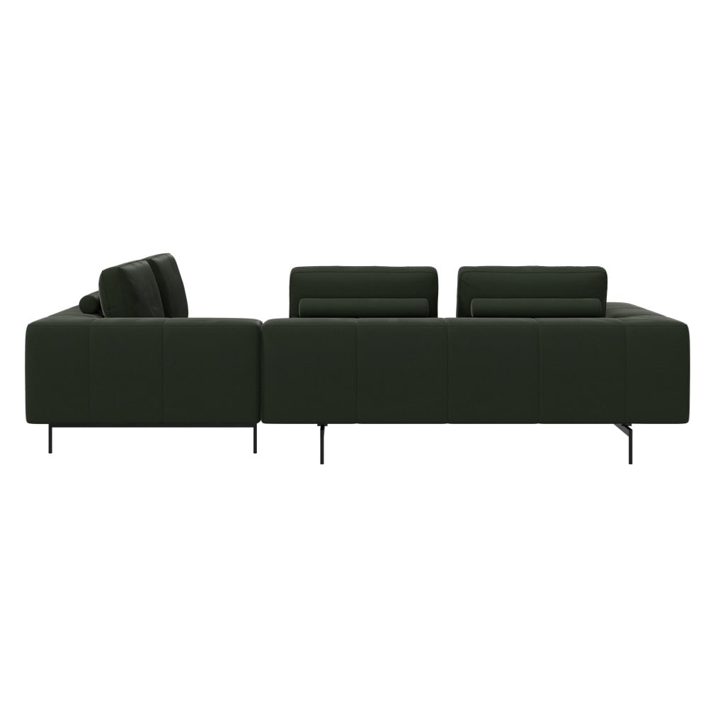 BoConcept Amsterdam Corner Sofa, Bologna Fabric 3256 Dark Green