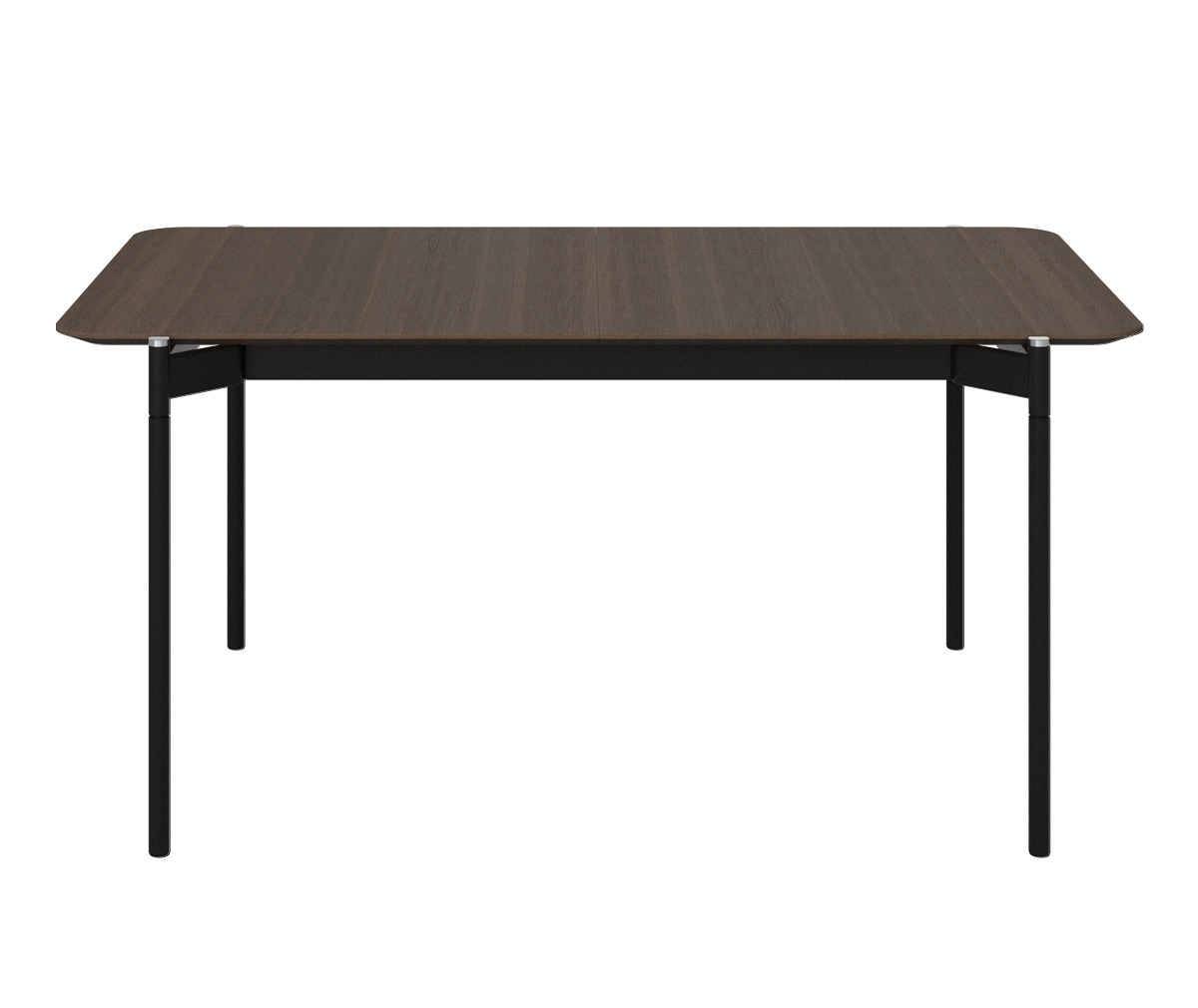 BoConcept Augusta -jatkettava ruokapöytä tumma tammi/musta, 90 x 160/236 cm