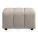 Bellagio Footstool, Capri Fabric 3230 Beige, 69 x 69 cm