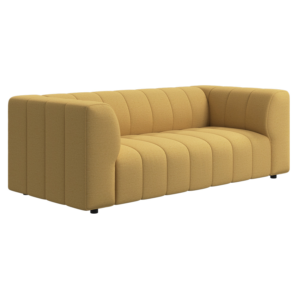 BoConcept Bellagio Sofa, Capri Fabric 3234 Mustard | Vepsäläinen