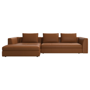 Bergamo-divaanisohva, Nordic Grain -nahka 5134 caramel, L 319 cm