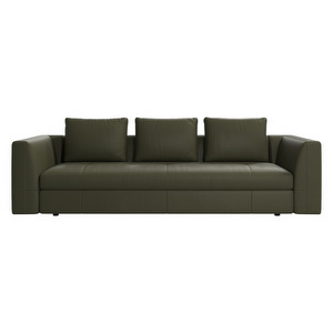 Bergamo-sohva, Nordic Grain -nahka 5133 oliivinvihreä, L 248 cm Bergamo-sohva, Nordic Grain -nahka 5133 oliivinvihreä, L 248 cm
