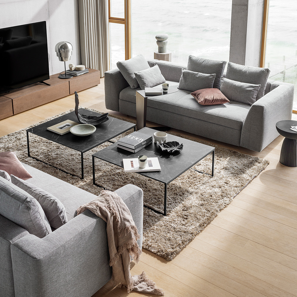 BoConcept Bergamo Sofa, Tomelilla Fabric 3142 Grey Vepsäläinen