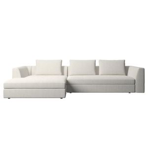 Bergamo-sohva, Lazio-kangas 3090 valkoinen, L 294 cm