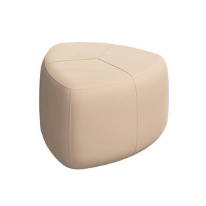 Bermuda Footstool, Bologna Fabric 3254 Sand, W 56 cm