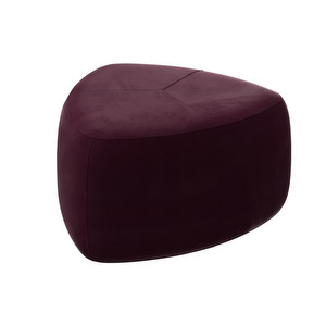 Bermuda Footstool, Bologna Fabric 3258 Crerry Red, W 76 cm