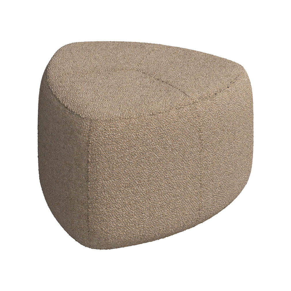 BoConcept Bermuda Footstool, Lazio Fabric 3096 Brown | Vepsäläinen