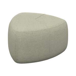 Bermuda Footstool, Lazio Fabric 3092 Light Green, W 76 cm