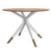 Billund Dining Table, Natural Oak / White