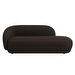 Bolzano Chaise Longue, Napoli Fabric 2251 Brown, W 176 cm