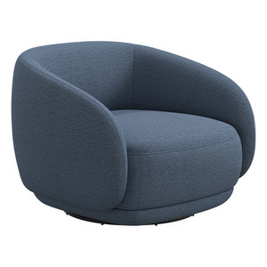 Bolzano Armchair, Capri Fabric 3233 Blue, Swivel Function