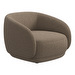 Bolzano Armchair, Lazio Fabric 3096 Brown