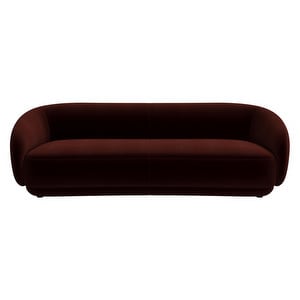 Bolzano Sofa, Velvet Fabric 3133 Broken Red, W 210 cm