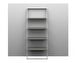 Bordeaux Wall Shelf, Light Grey / White, H 161 cm