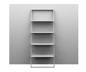Bordeaux Wall Shelf, White / White, H 161 cm