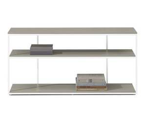 Bordeaux Console Table, Light Grey / White