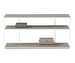 Bordeaux Console Table, Light Grey / White