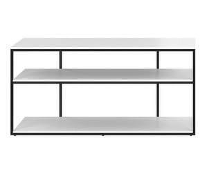 Bordeaux Console Table, White / Matt Black