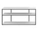 Bordeaux Console Table, White / Matt Black