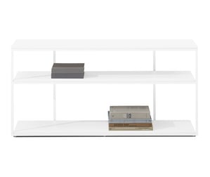 Bordeaux Console Table, White/White