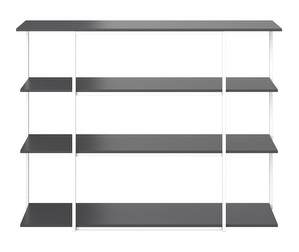 Bordeaux Shelf, Grey/White