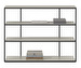 Bordeaux Shelf, Light Grey / Black, 125 x 32 cm