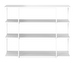Bordeaux Shelf, White / White, 125 x 32 cm