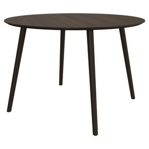 Bornholm Dining Table, Dark Oak, ⌀ 119 cm