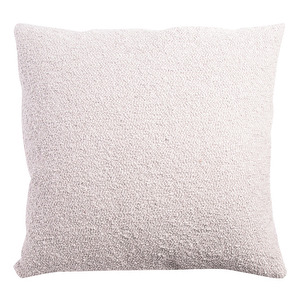 Bouclé Single Cushion, Cream, 58 x 58 cm