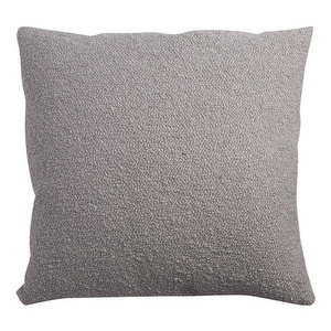 Bouclé Single Cushion, Light Grey, 58 x 58 cm