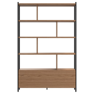 Calgary Shelf, Oak / Black, 124 x 190 cm