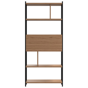 Calgary Shelf, Oak / Black, 84 x 190 cm