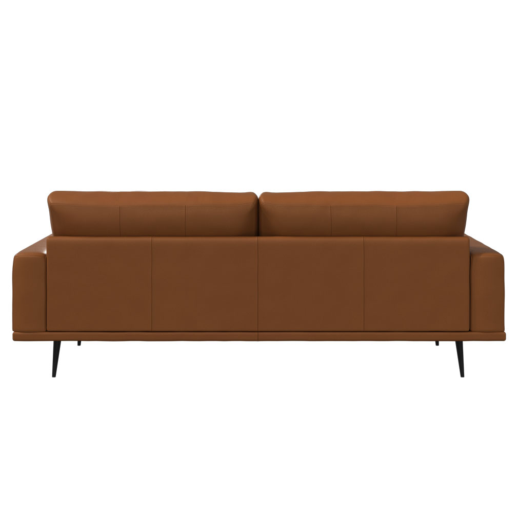 BoConcept Carlton Leather Sofa, Nordic Grain Leather 5134 Caramel