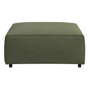 Carmo Footstool, Skagen Fabric 3165 Green, 92 x 92 cm