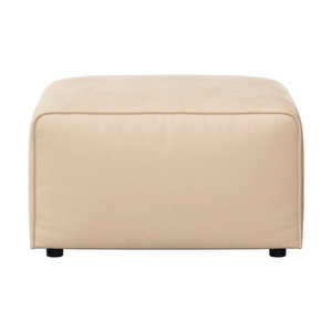 Carmo Footstool, Bologna Fabric 3254 Sand, 74 x 74 cm
