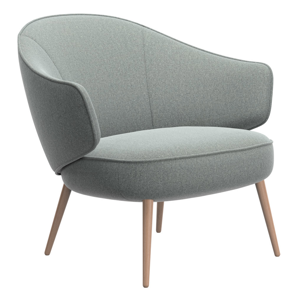 BoConcept Charlotte-nojatuoli Leeds-kangas 3021 harmaa/tammi
