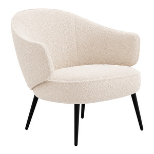 Charlotte Armchair, Auckland Boucle Fabric 3180 White