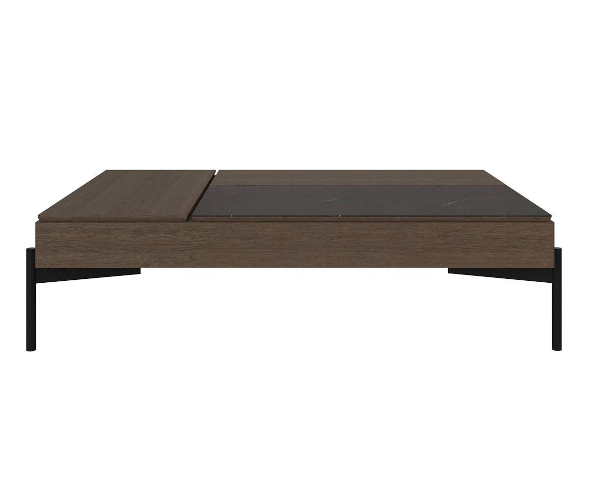 BoConcept Chiva-sohvapöytä tumma tammi/keramiikka, K 43 cm
