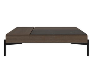 Chiva Coffee Table, Dark Oak / Ceramic, H 43 cm