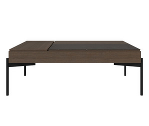 Chiva Coffee Table, Dark Oak / Ceramic, H 53 cm