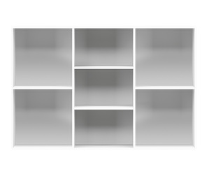 Como Shelf, Matt White, 115,5 x 77 cm