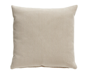 Cord Cushion, Beige, 43 x 43 cm
