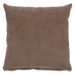 Cord Cushion, Brown, 43 x 43 cm
